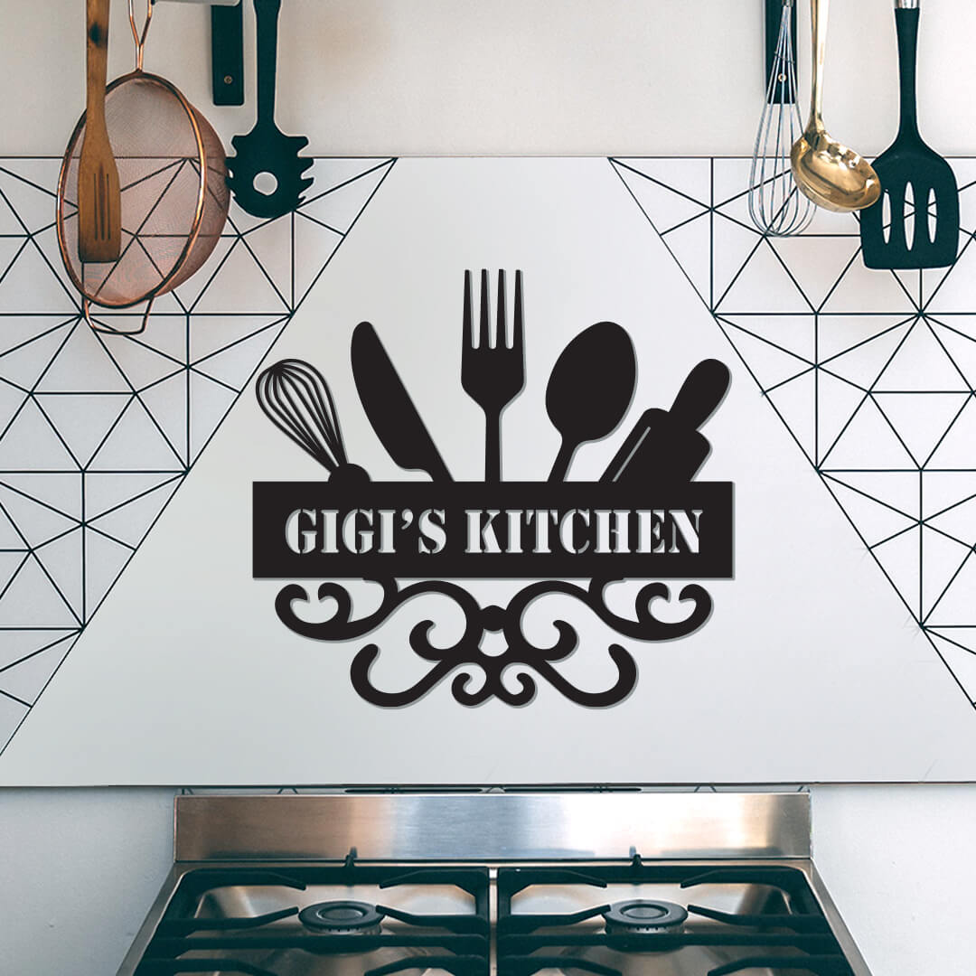 Stunning Kitchen Customizable Metal Sign
