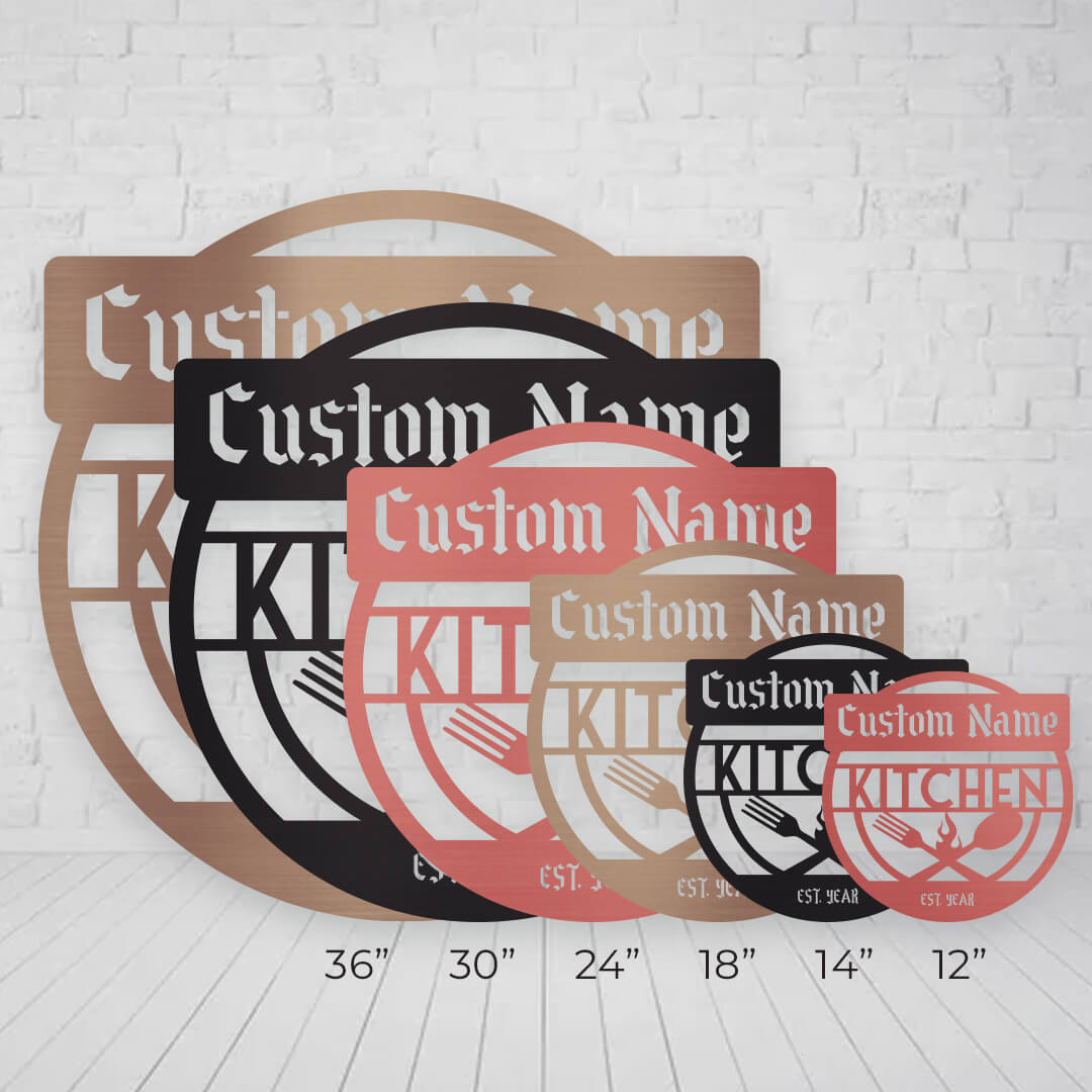 Kitchen Customizable Metal Sign