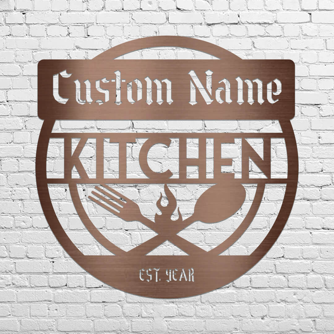 Kitchen Customizable Metal Sign