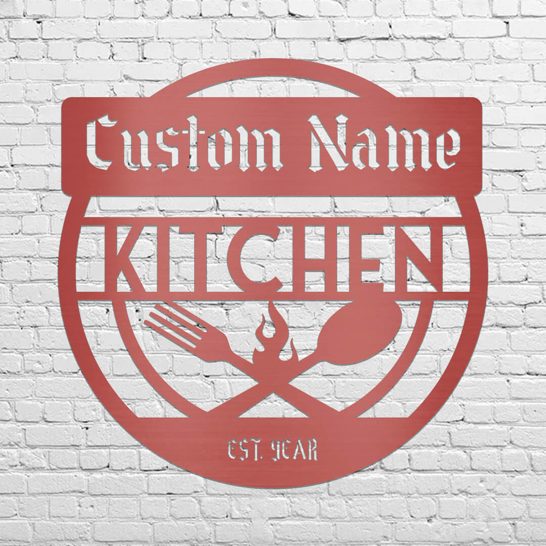 Kitchen Customizable Metal Sign