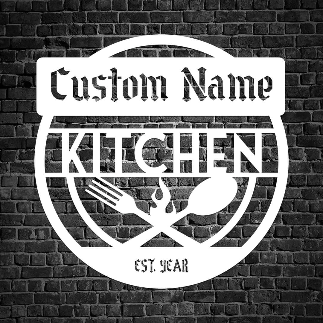 Kitchen Customizable Metal Sign