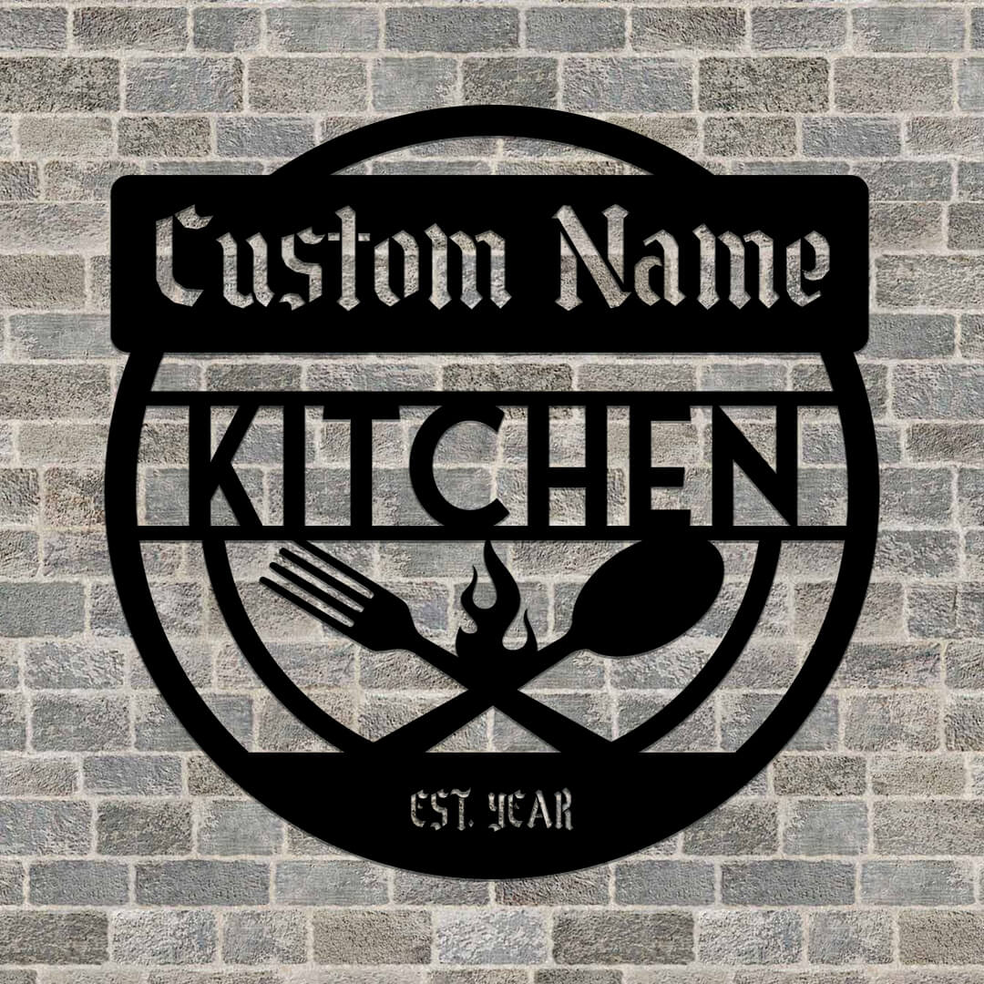Kitchen Customizable Metal Sign