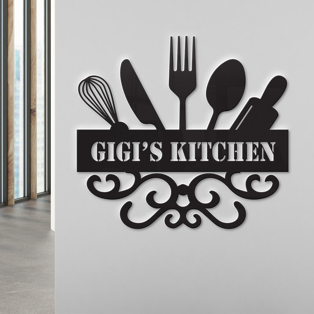 Stunning Kitchen Customizable Metal Sign