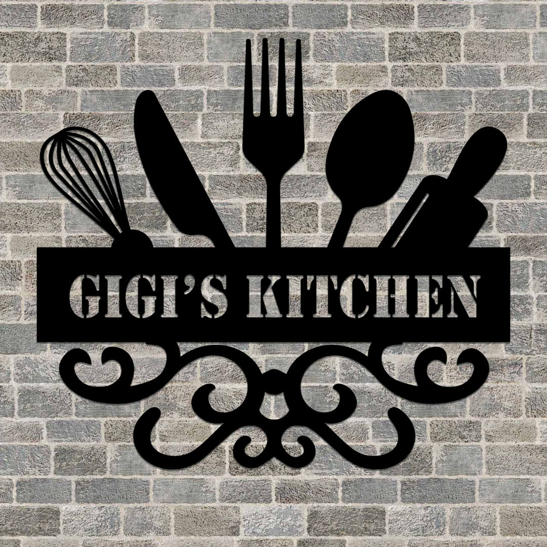 Stunning Kitchen Customizable Metal Sign