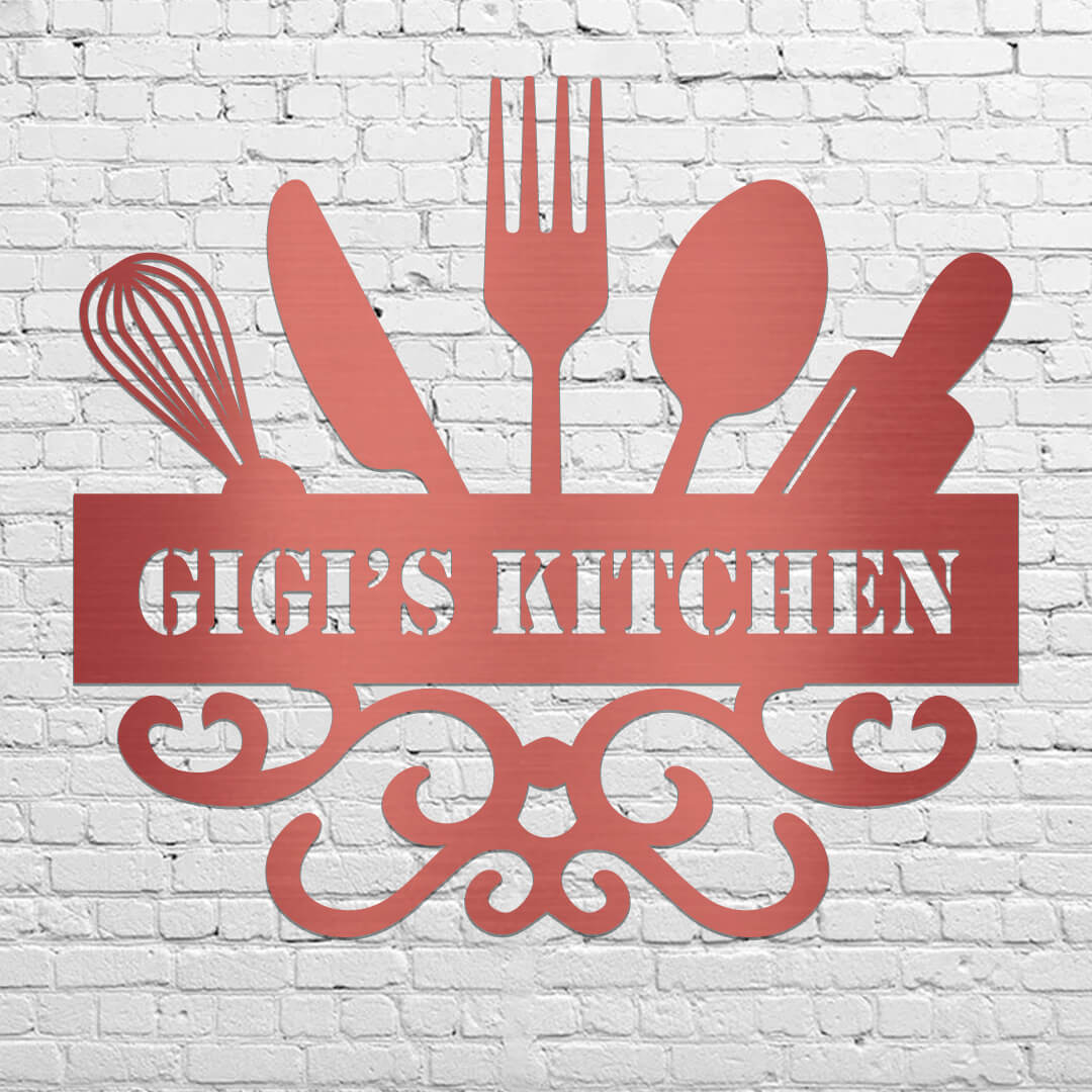 Stunning Kitchen Customizable Metal Sign
