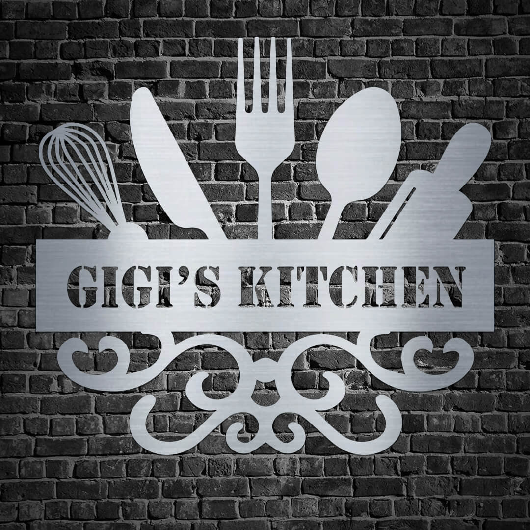 Stunning Kitchen Customizable Metal Sign