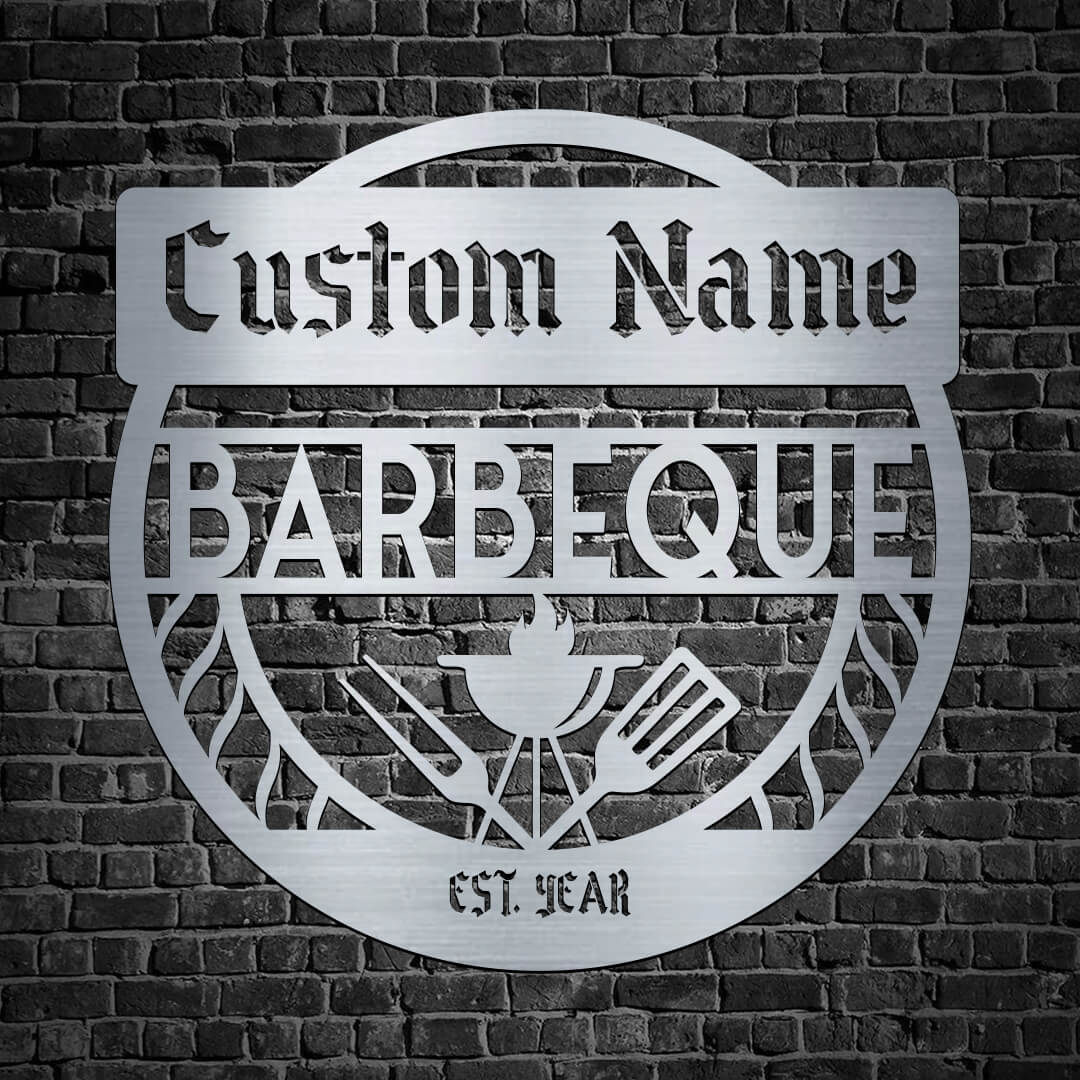 Barbecue Customizable Metal Sign