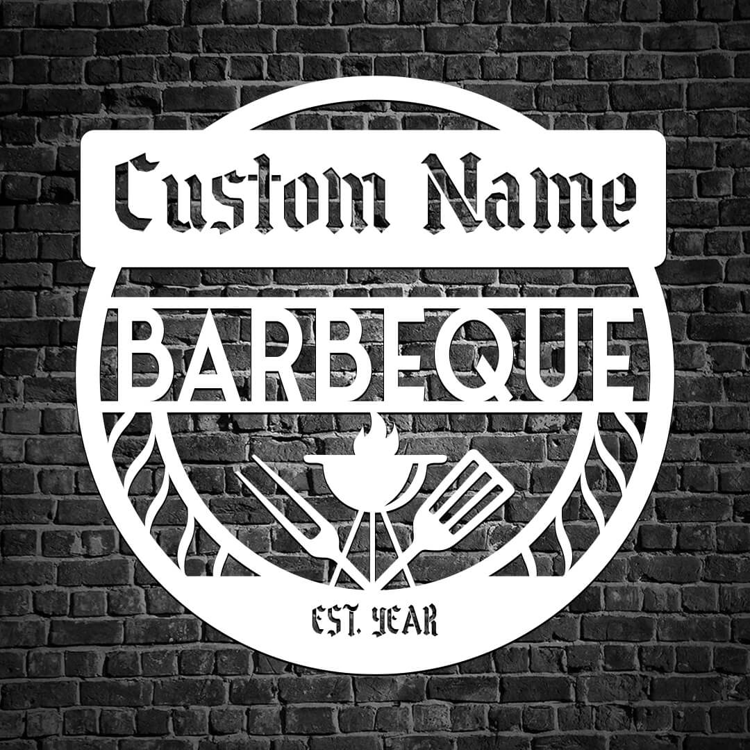 Barbecue Customizable Metal Sign
