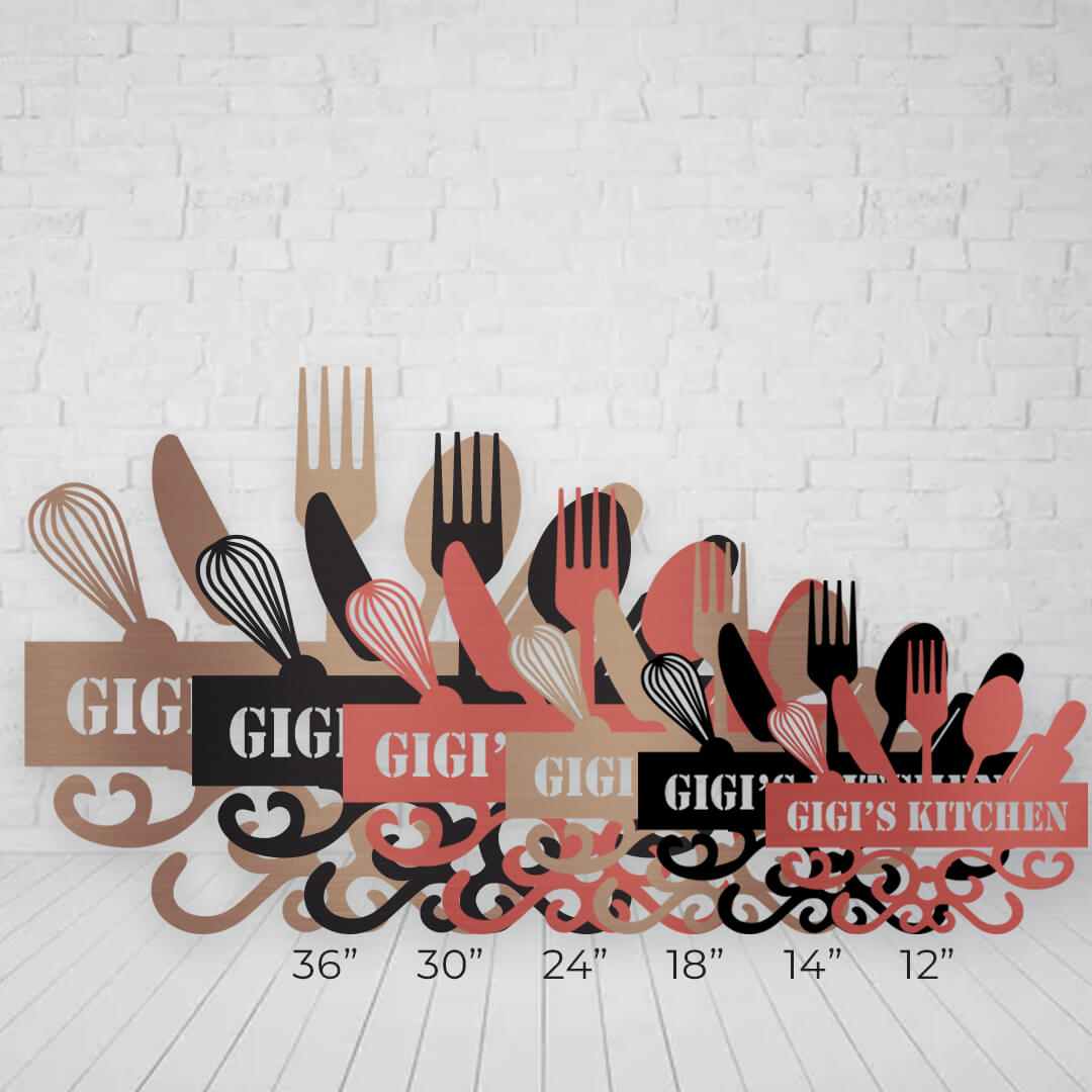 Stunning Kitchen Customizable Metal Sign