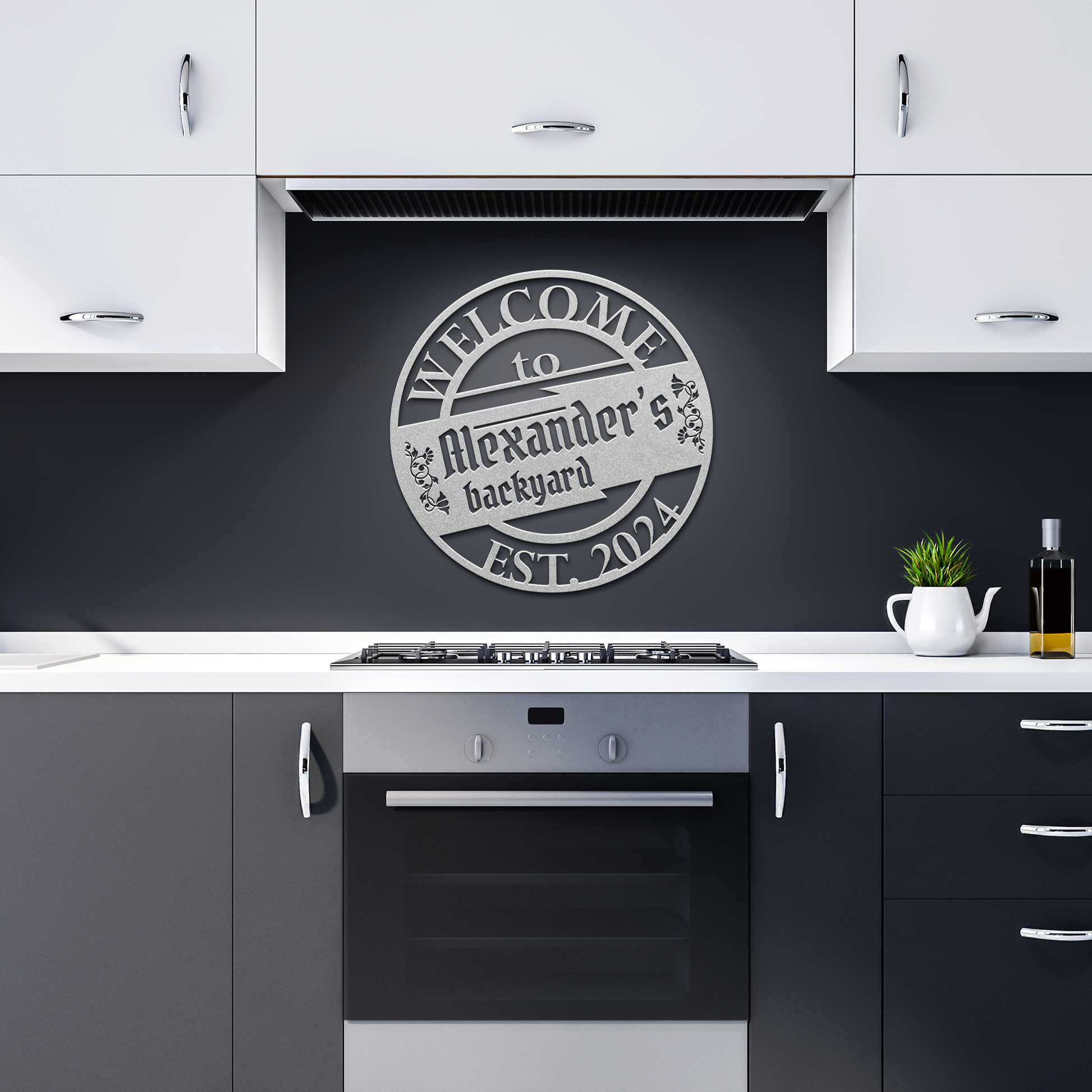 Alexanders_BackYard_BBQ_Metal_Sign_Silver_Dark_Kitchen_Mockup.png