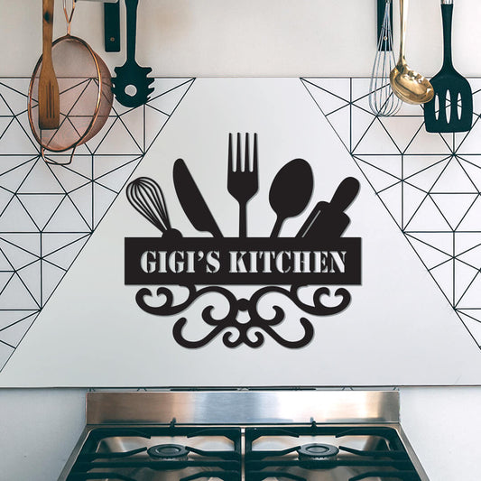 Stunning Kitchen Customizable Metal Sign