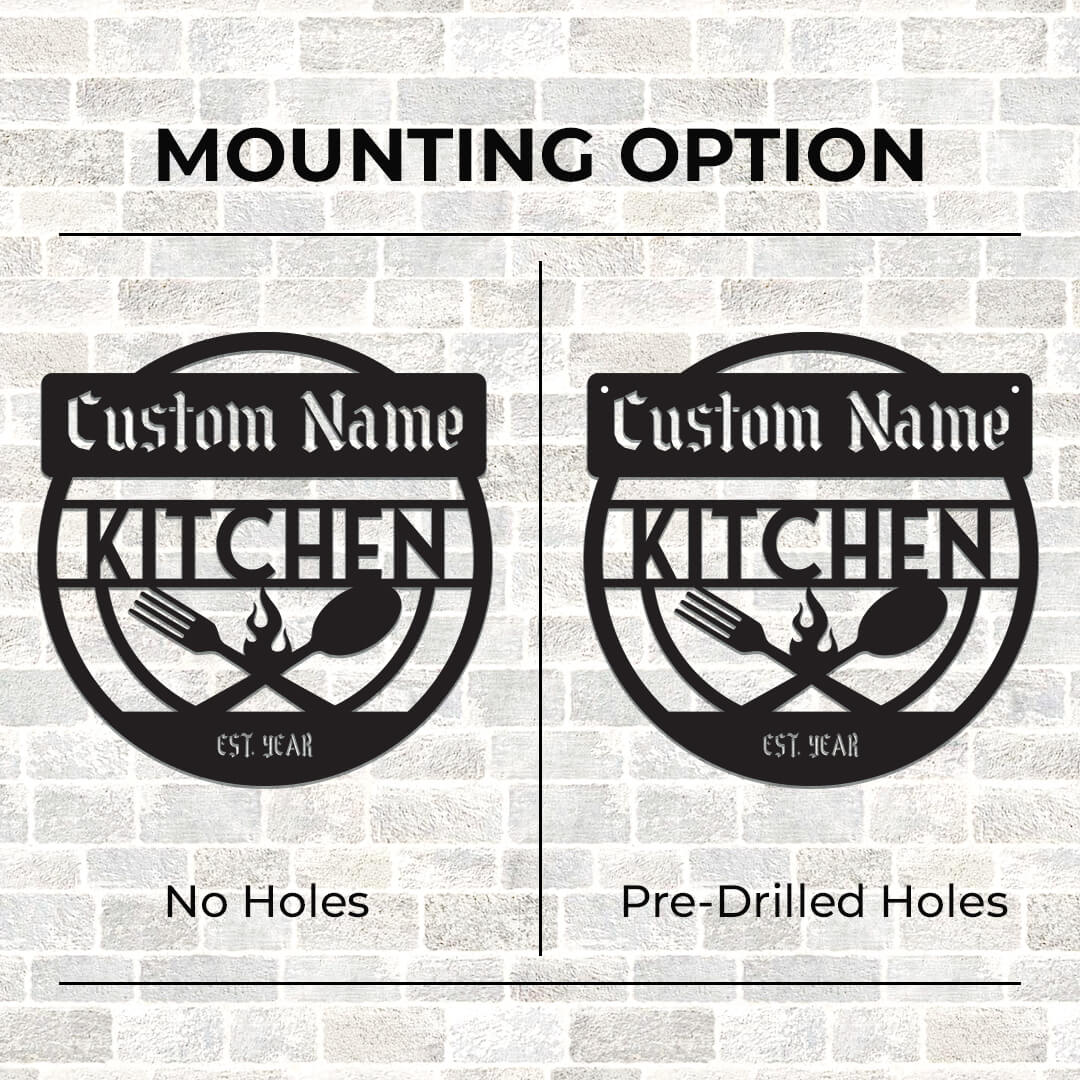 Kitchen Customizable Metal Sign