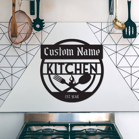 Kitchen Customizable Metal Sign